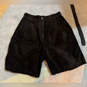 Forenza Black Suede Shorts